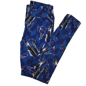Disney Villains Blue Geometric Print LuLaRoe Leggings One Size